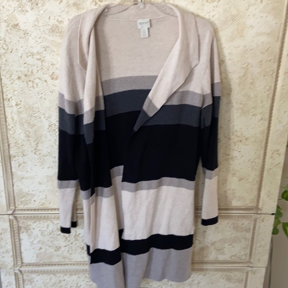 Chico’s Zenergy long block sweater size 2 like new - Picture 2 of 6